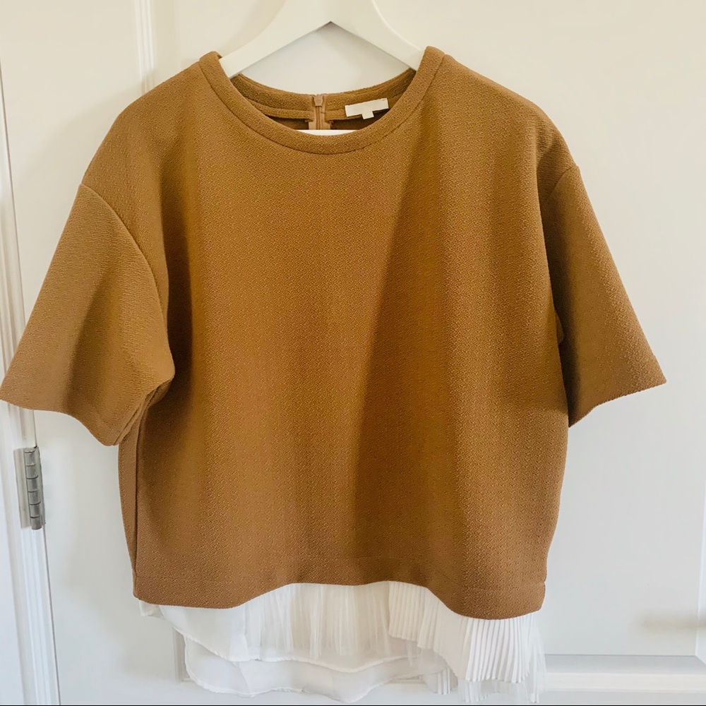 Oversized top with lace bottom add-on by @b+ab